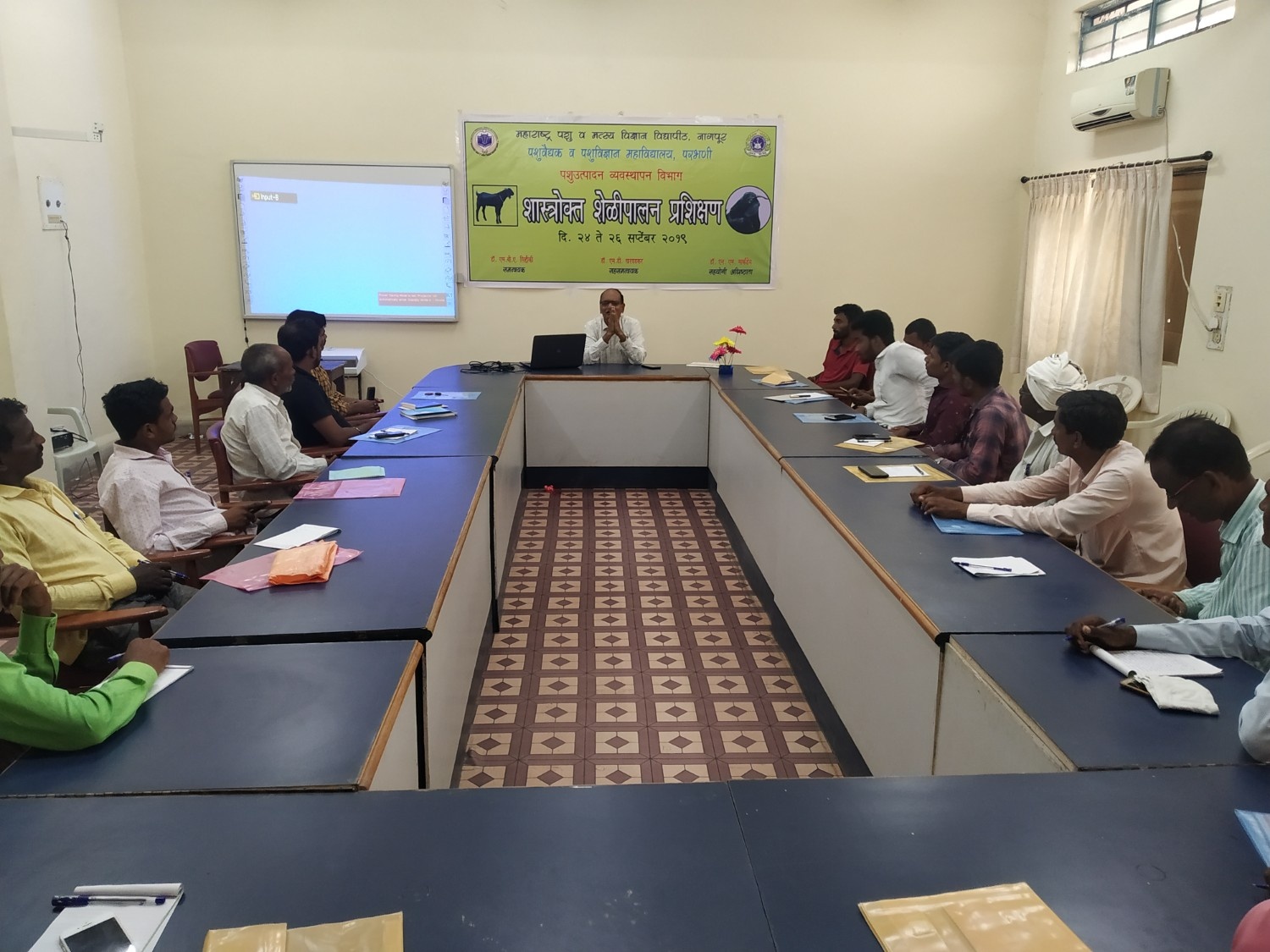 Dr. M.V. Dhumal Addressing The Participants